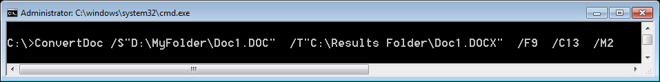 convert doc to docx command line