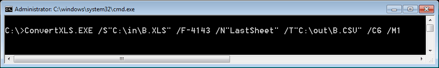 convert xls to csv command line