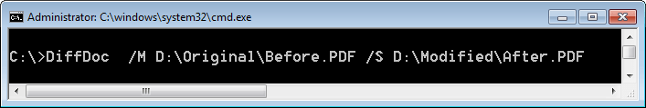 command line document comparison